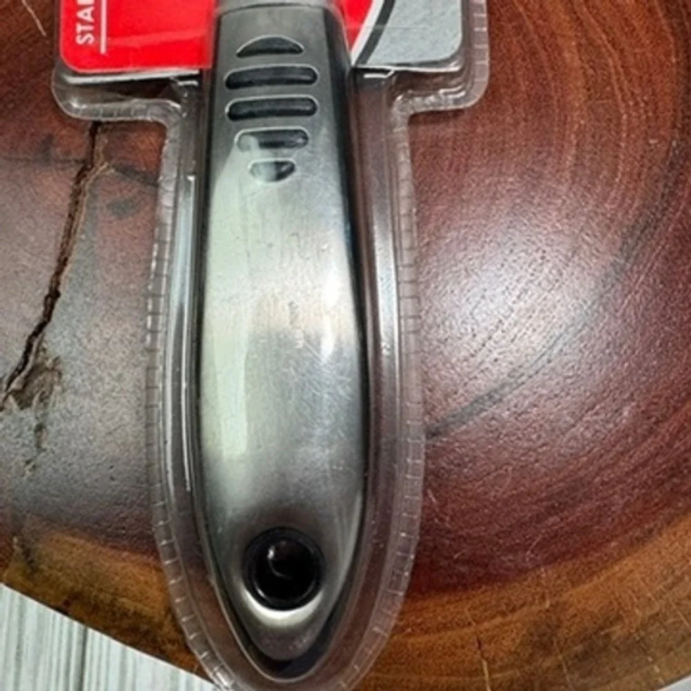 Cooking Concepts Stainless Steel Paring Knife Silver Black Ergonomic Handle NEW
